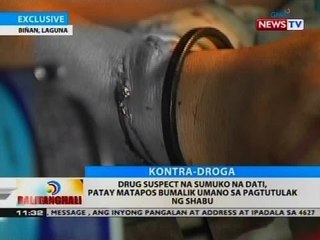 BT: Drug suspect na sumuko na dati, patay matapos bumalik umano sa pagtutulak ng shabu
