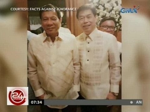24 Oras: Litrato nina Pres. Duterte at ng umano'y drug lord na si Peter Lim, kumakalat sa internet