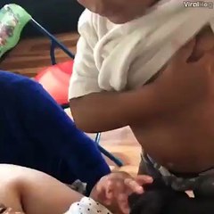 I cannot stop laughing...so sweat...