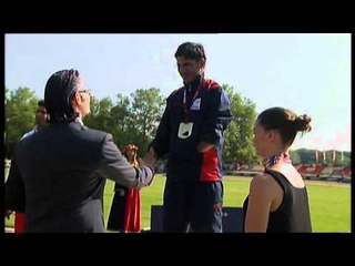 Athletics -  men's javelin throw F46 Medal Ceremony  - 2013 IPC Athletics World Championships, Lyon