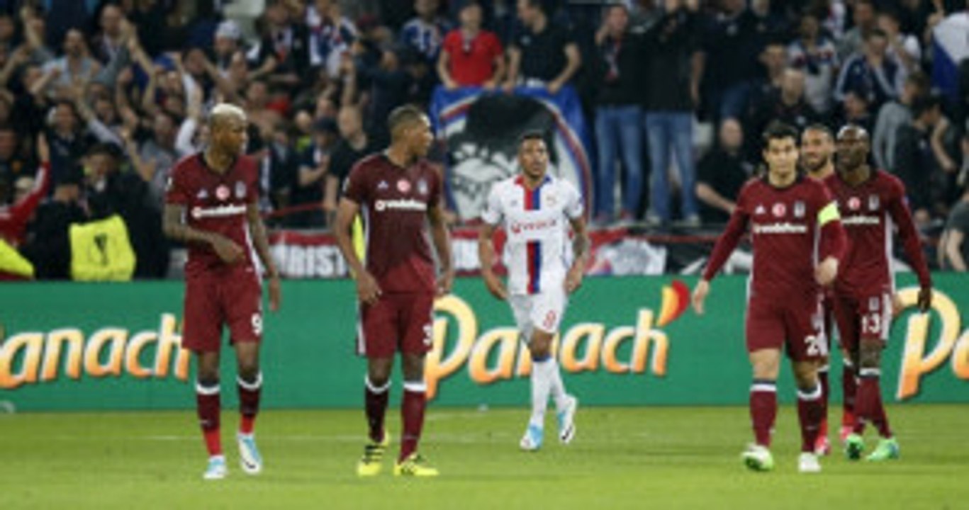 UEFA Avrupa Ligi'nde Beşiktaş, Lyon'a 2-1 Yenildi