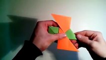 Origami Paper Ninja Star Simple (4-pointed shuriken) - DIY Easy Origami Ninja Star Tutorial