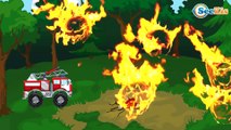 Emergency Vehicles - The Red Fire Truck & The Police Car Race - Cars & Trucks Cartoons for Children