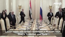 Russia's Lavrov says West 'hysterical' over Syria