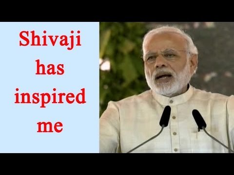 PM Modi in Mumbai : Shivaji's struggle has inspired me, Watch Video | Oneindia News