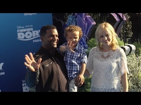 Alfonso Ribeiro & Angela Unkrich Finding Dory Premiere Blue Carpet