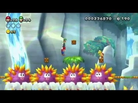 New Super Mario Bros U : Coop Mode gameplay