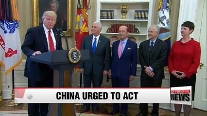 Trump says he has confidence China will properly deal with North Korea