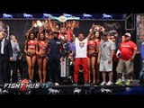 Floyd Mayweather vs. Manny Pacquiao full video- COMPLETE weigh in & Face Off video