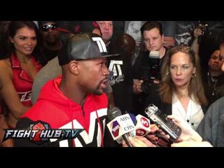 Floyd Mayweather on Manny Pacquiao being a worthy challenger & winning 100k last night