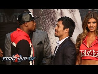 Floyd Mayweather vs. Manny Pacquiao full video- Full Face Off