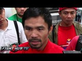 Manny Pacquiao watched alot of judah vs mayweather. Adjusted style & focused on mistakes in camp