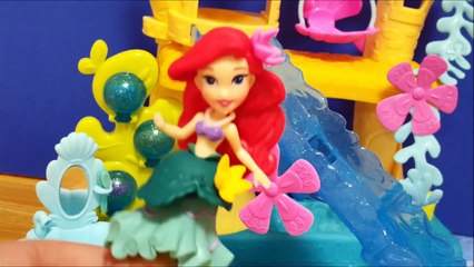 ディズニープリンセス アリエルの海のお城 セバスチャンから逃げろ！★お姫様 トイキッズ おもちゃ アニメ キッズ 人形 ごっこ 子供向け 寸劇 Toy kids