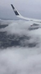 Airplane Lands During a Cyclone in New Zealand
