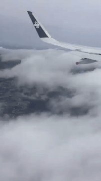 Airplane Lands During a Cyclone in New Zealand