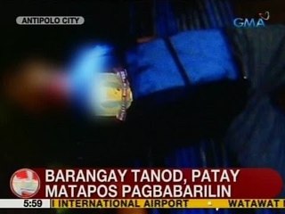 UB: Barangay tanod, patay matapos pagbabarilin sa Antipolo City