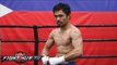 Manny Pacquiao CRAZY Speed in Final Workout Full Video- Closes Camp for Mayweather vs. Pacquiao