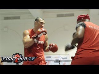 Wladimir Klitschko vs. Bryant Jennings full video- Klitschko complete media workout
