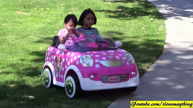 Pink Disney Minnie Mouse Toy. 12 Volts Power Wheels Ride-On Car Playtime w_ Huly