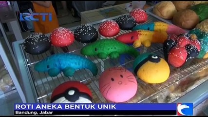 Roti Aneka Bentuk Unik dan Menarik