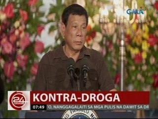 24 Oras: Ilang senador, tutol sa pagpangalan ni Pres. Duterte sa mga sangkot umano sa droga