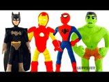 Hulk Spiderman Iron Man Batman Joker Superheroes in Real Life Play Doh Stop Motion Cartoon Animn