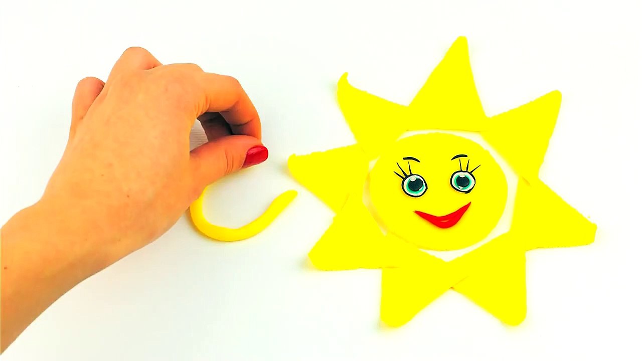 Play Doh Rainbow Sun and clouds. STO