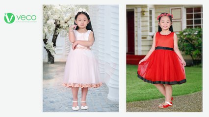 Quần áo trẻ em giá sỉ Veco - bộ sưu tập đầm công chúa Sumi cao cấp