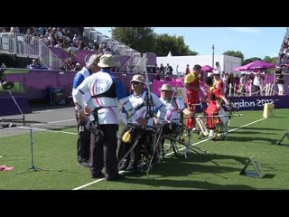 Archery - China v Italy - Men's Team Recurve Quarterfinal 3 -  London 2012 Paralympic Games