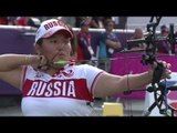 Archery - Clarke (GBR) v Artakhino (RUS) - Women's Ind. Compound Semifinal 2 - London 2012