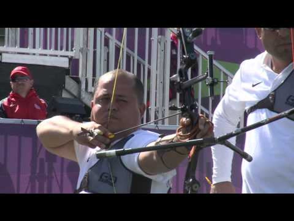 Archery - Turkey v Russia - Men's Team Recurve Quarterfinal 4 - London 2012 Paralympic Games