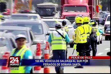Panamericana Sur: más de 160 mil vehículos salen de Lima por Semana Santa