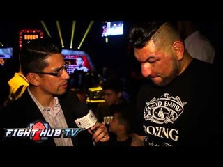 Chris Arreola "I ate alot of pizza. I shouldn't of been at weight I was"