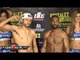 Jhonny Gonzalez vs. Gary Russell Jr. Full Video -weigh in & face off + Vanes Charlo heated weigh in