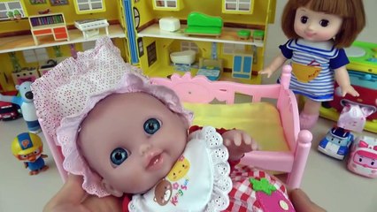 Baby Doll poops diaper change & baby sitter play toy-677Nlv1538c