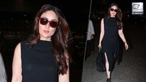 Kareena Kapoor GORGEOUS Look In Black Dress At Airport