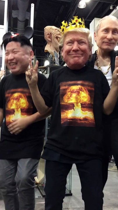 La danse de Kim Jong-un, Donald Trump et Vladimir Poutine