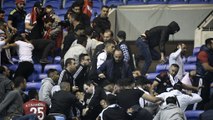 Les affrontements dans les tribunes lors du match OL Besiktas