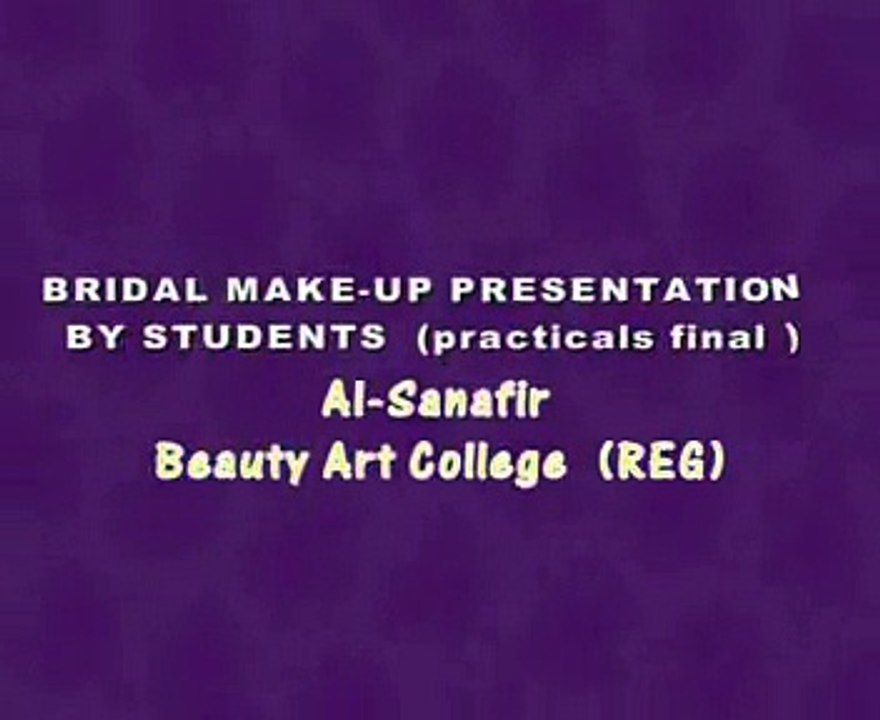 bridal make up by students
