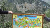 Kayalıktaki Doğal  Türkiye Haritası Görenleri Şaşırtıyor