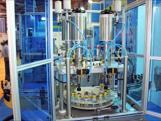 AUTOMATIC AEROSOL FILLING MACHINE (OTOMATİK AEROSOL DOLUM MAKİNESİ)