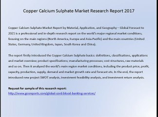 Copper Calcium Sulphate Market Research Report 2017