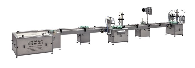 AUTOMATIC AEROSOL FILLING MACHINE (TAM OTOMATİK AEROSOL DOLUM MAKİNESİ)