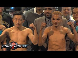 Zou Shiming vs Amnat Ruenroeng Full Video Weigh In + Face Off