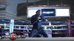 Keith Thurman vs. Robert Guerrero- Thurman media workout- MGM Grand