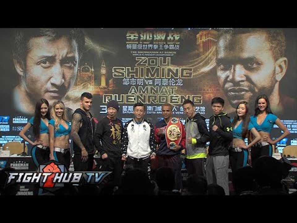 Zou Shiming vs  Amnat Ruenroeng- final press conference highlights
