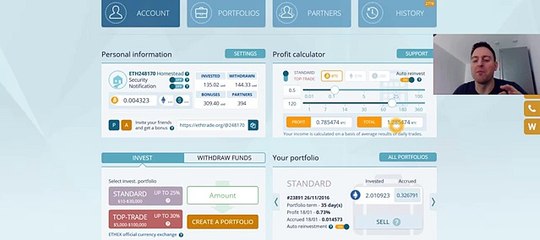 how ethertrade works  full guide with income proof