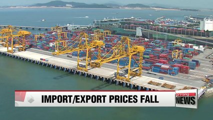 Korea's import and export prices fall in March