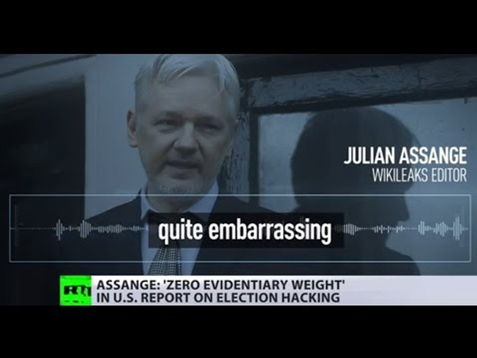 'Not an intelligence report': WikiLeaks editor Julian Assange slams ODNI