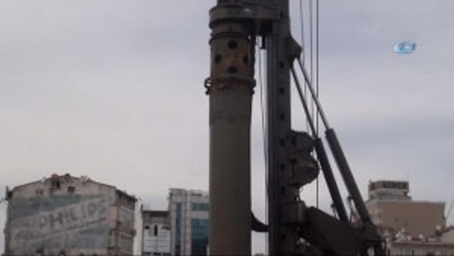 Taksim Camii'nin İnşa Çalışmalarında Son Durum Böyle Görüntülendi